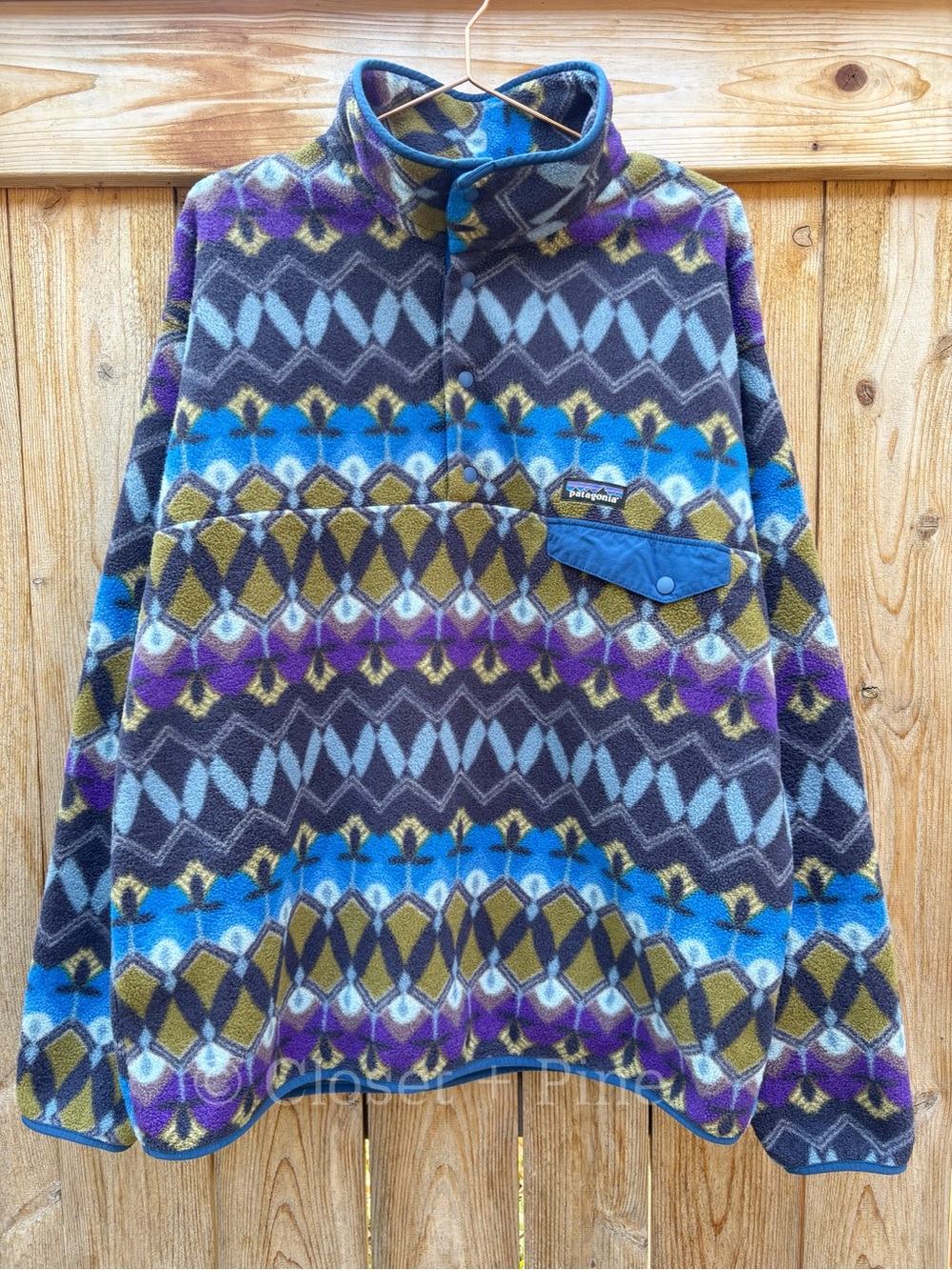 Patagonia Synchilla Snap-T Fleece Pullover Companions Big New Navy Blue Size XL - Picture 3 of 17